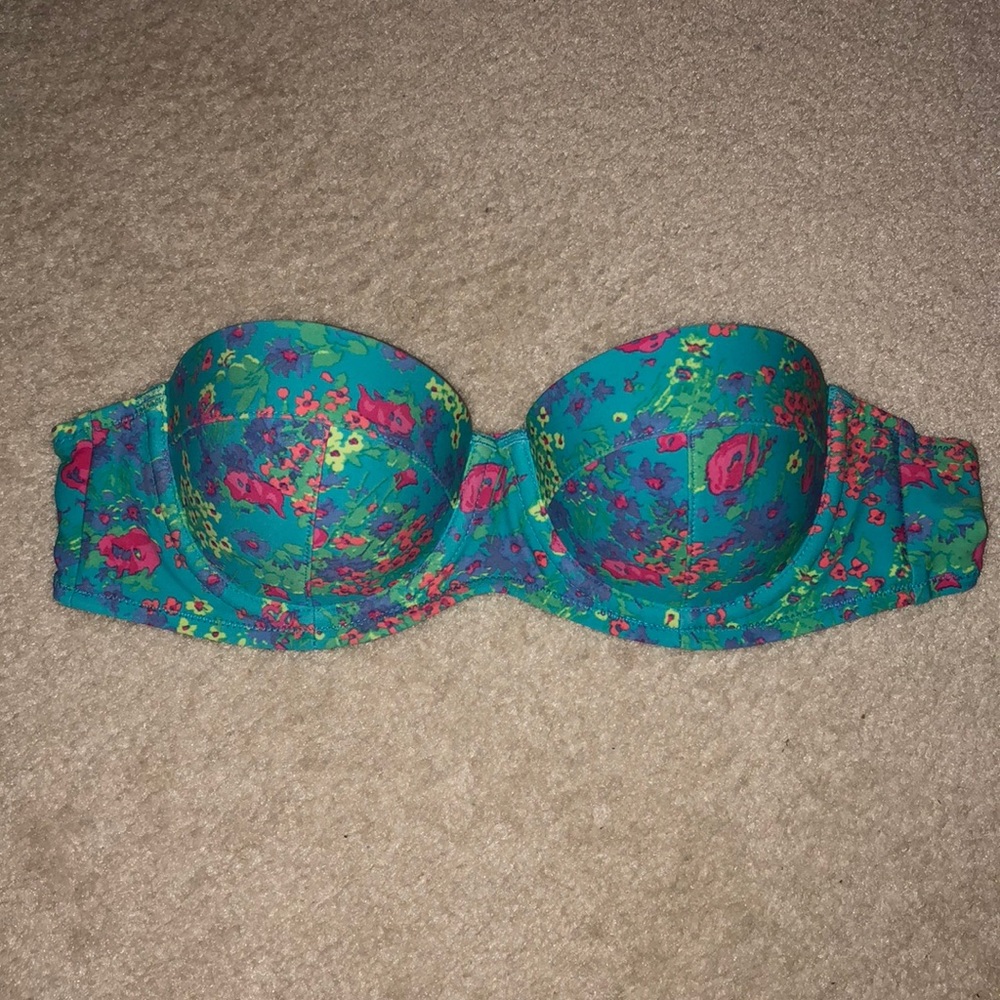 Aerie Floral Swimsuit Bandeau